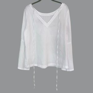 NWT Loft White Blouse Size M